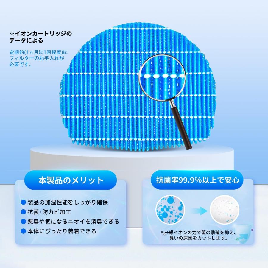 FZ-L75MF 加湿空気清浄機フィルター 【2枚入れ】 シャープ適用 抗菌気化 交換フィルター 加湿フィルター 対応型番 KI-LX75 KI-L75YX KI-X75E7｜ttwo｜04