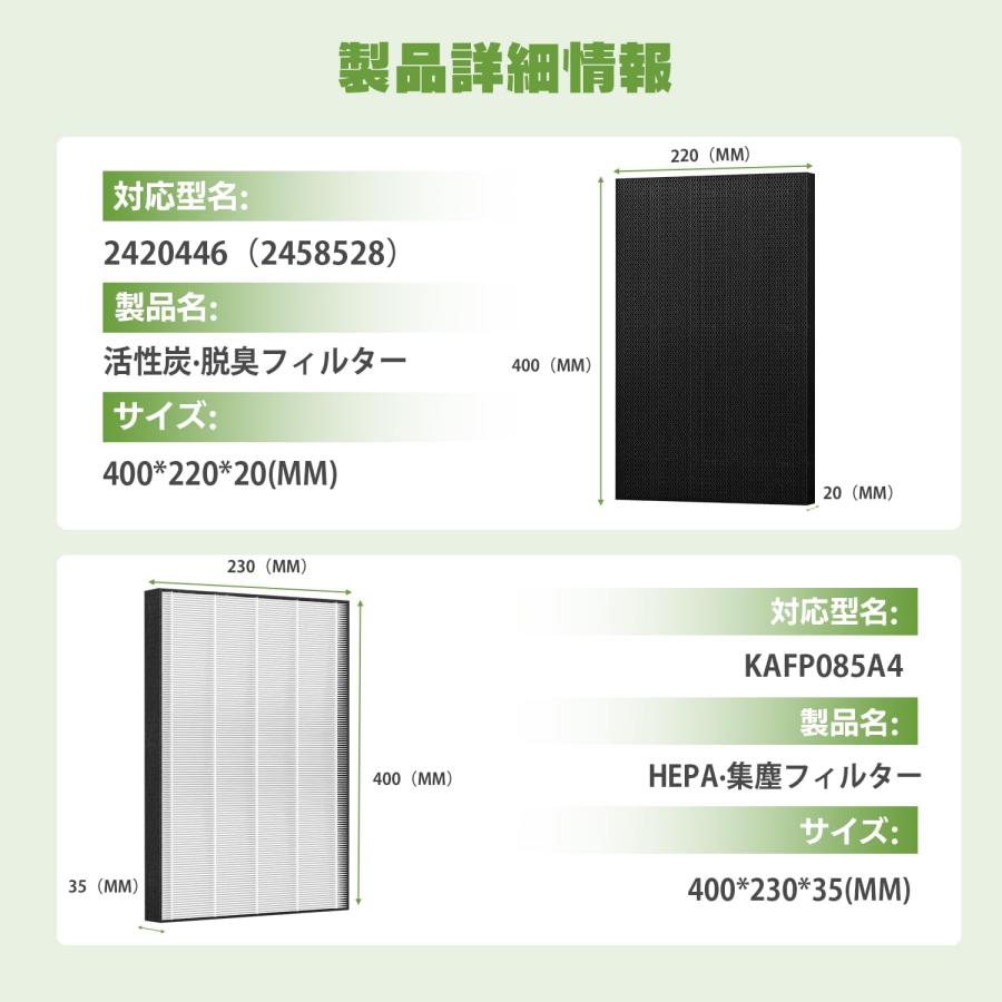 ダイキン 空気清浄機交換用フィルター kafp085a4 集じん ダイキン 空気清浄機交換用フィルター kafp085a4 集じん