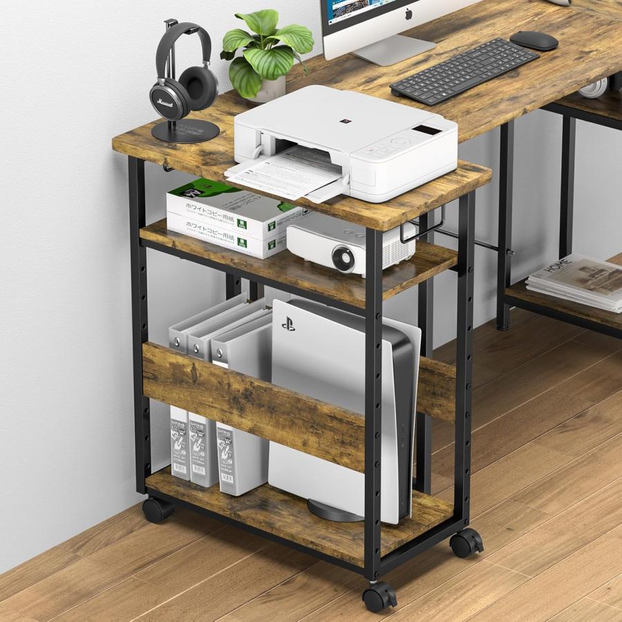 送料無料❤️キャスター付きパソコンラック兼収納 Amazon.co.jp: 【幅30×奥行60×高さ70cm】パソコンワゴン