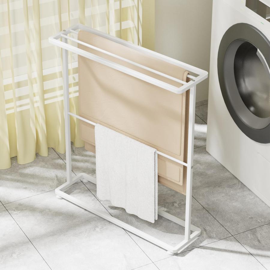 バスタオル掛け バスタオルハンガー 約W65XD18XH74.5cm 掛けやすい