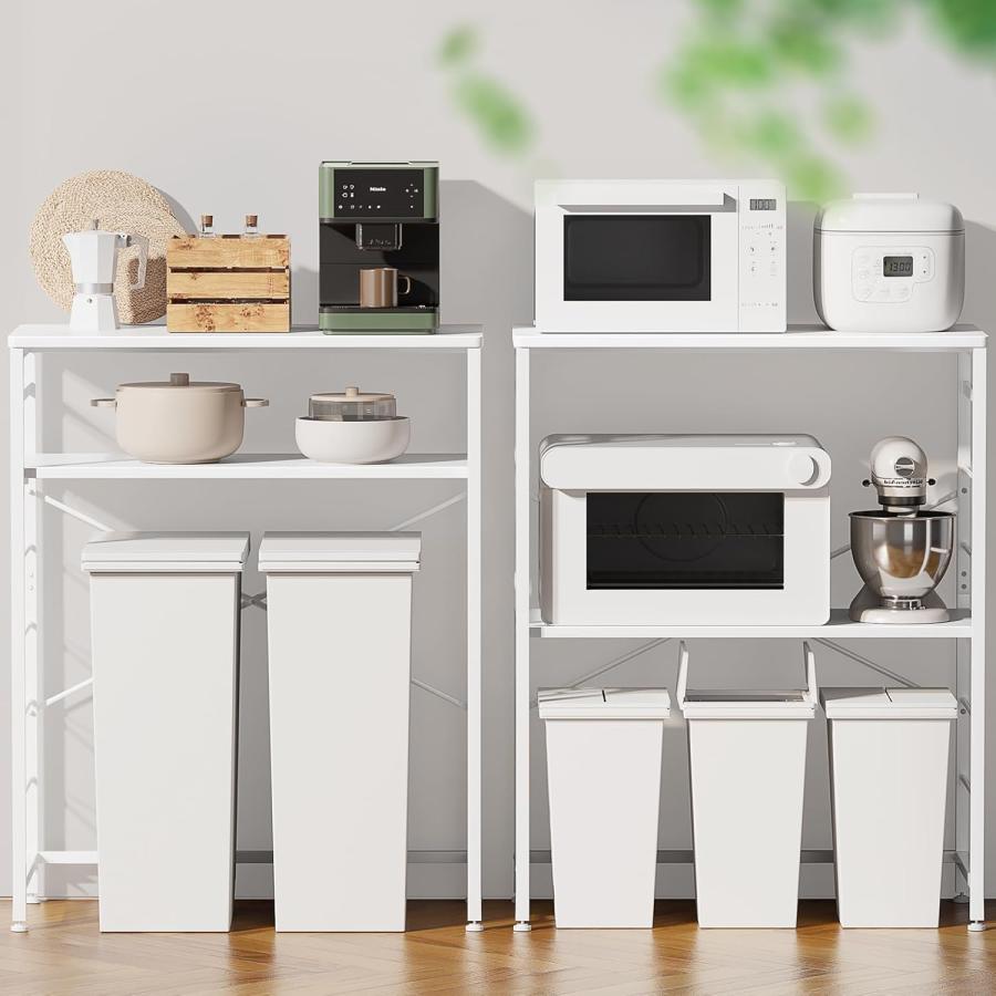 ゴミ箱上ラック キッチンラック 【W80×D40×H100cm】 高さ5段調整