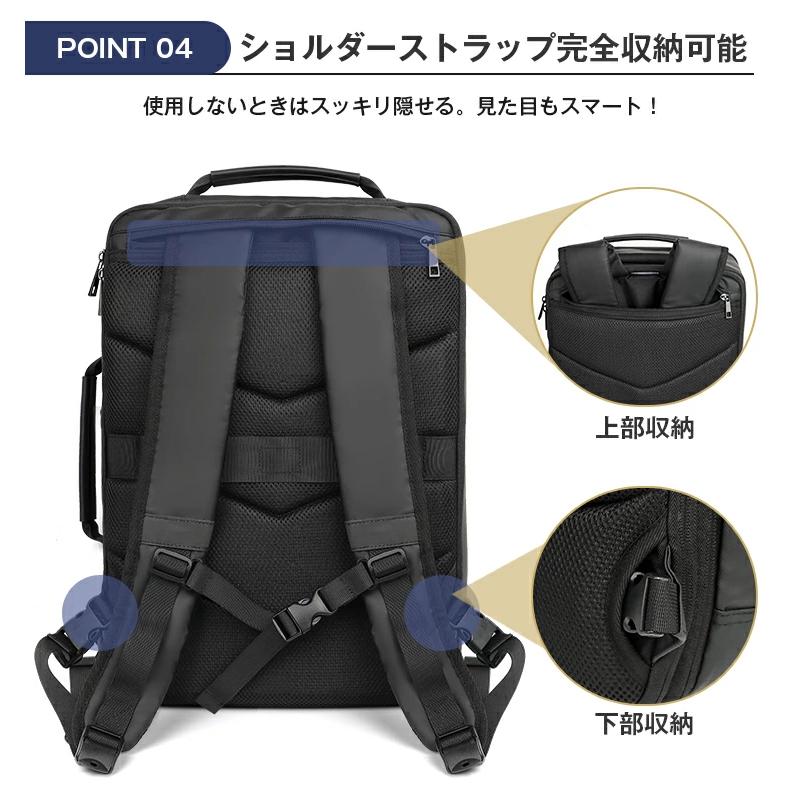 ビジネスリュック メンズ 20-35L拡張式 3WAY 大容量 リュックサック 撥