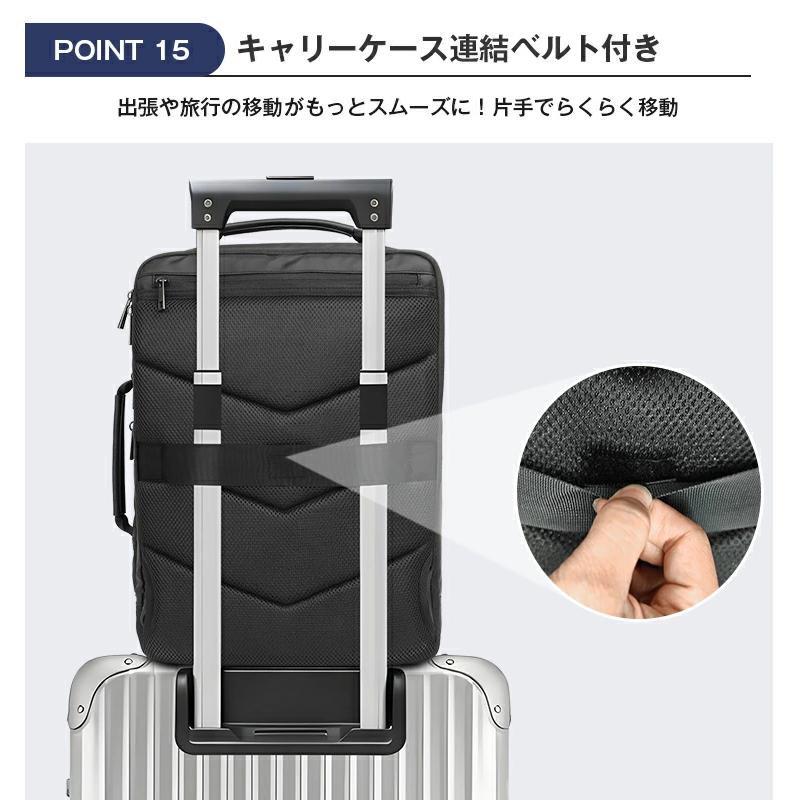 ビジネスリュック メンズ 20-35L拡張式 3WAY 大容量 リュックサック 撥