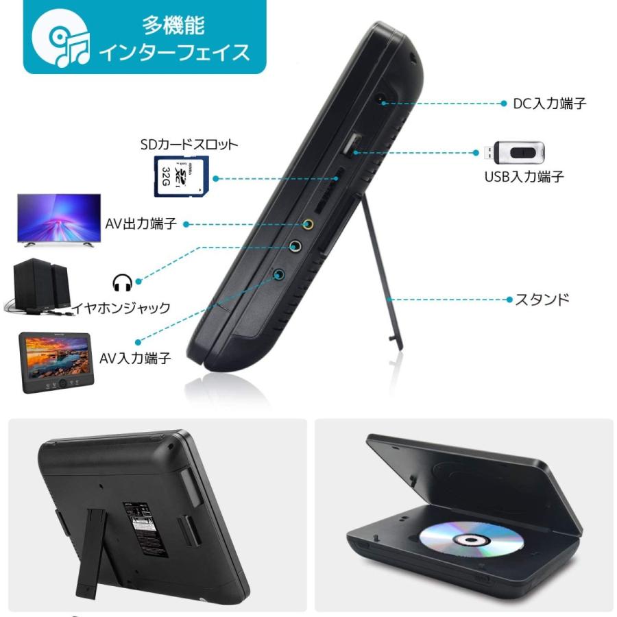 ヘッドレストモニター ポータブルdvdプレーヤー 後部座席 車載 Dvdモニター 10 5インチ リージョンフリー Cprm対応 電源不 Tz 7zqx42r8 Ttz Shop 通販 Yahoo ショッピング