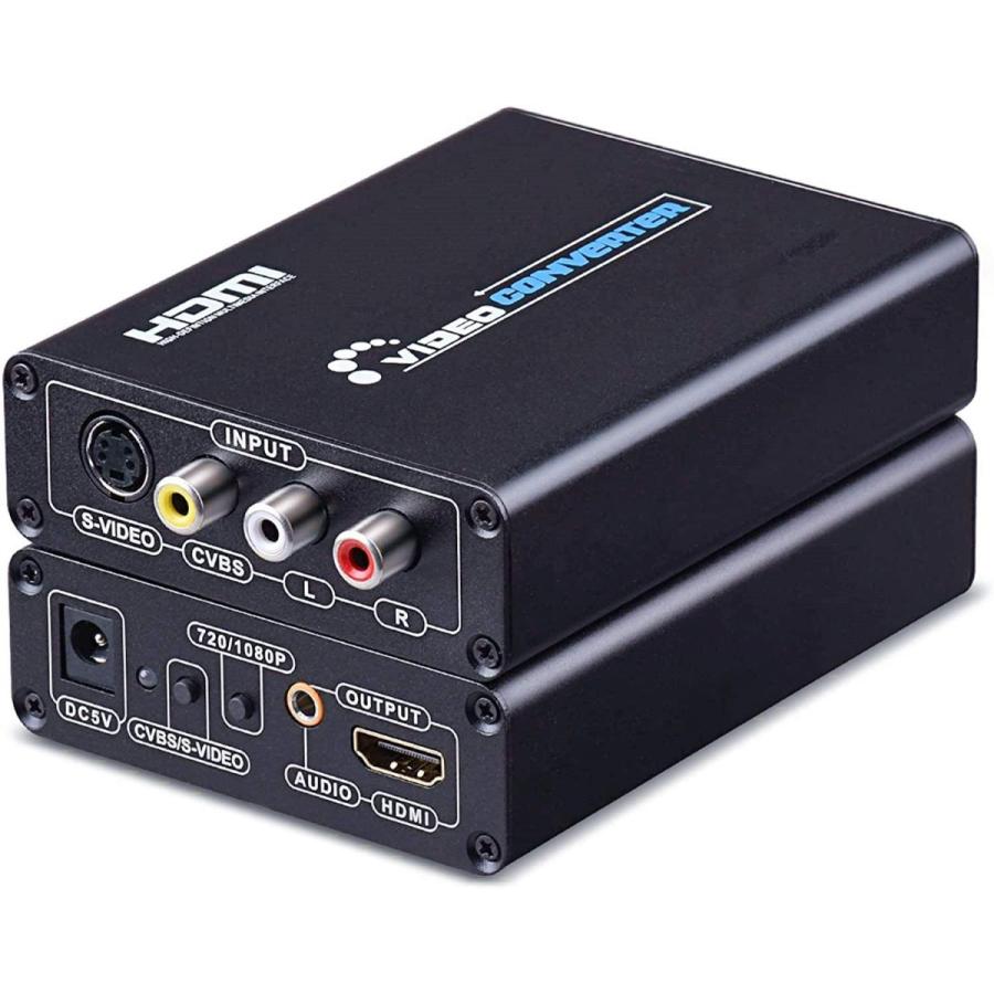 コンポジット/S端子 to HDMI 変換器 1080P対応 Composite 3RCA AV/S-Video to HDMI コンバーター ビデオ｜ttz-shop｜02