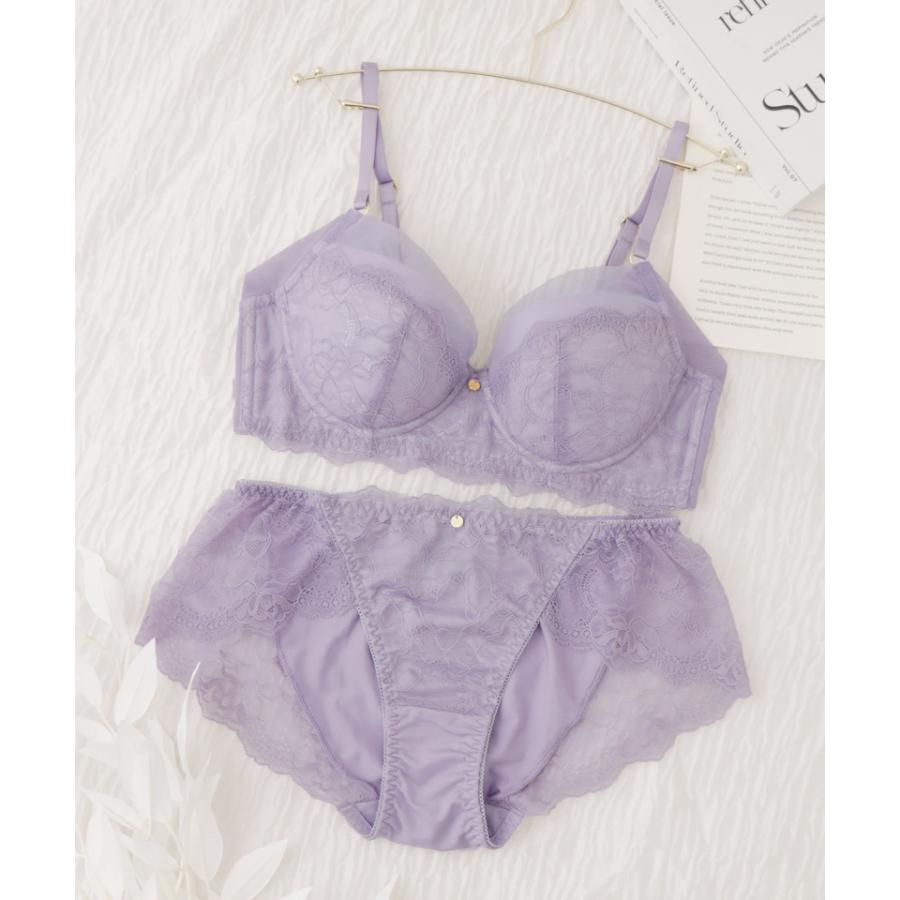 脇高 補正 ブラ 上下 セット vivante 下着 女性 ブラジャー レディース 脇肉 撃退 レース ショーツ レース ツーハッチ | tu-hacci | 19