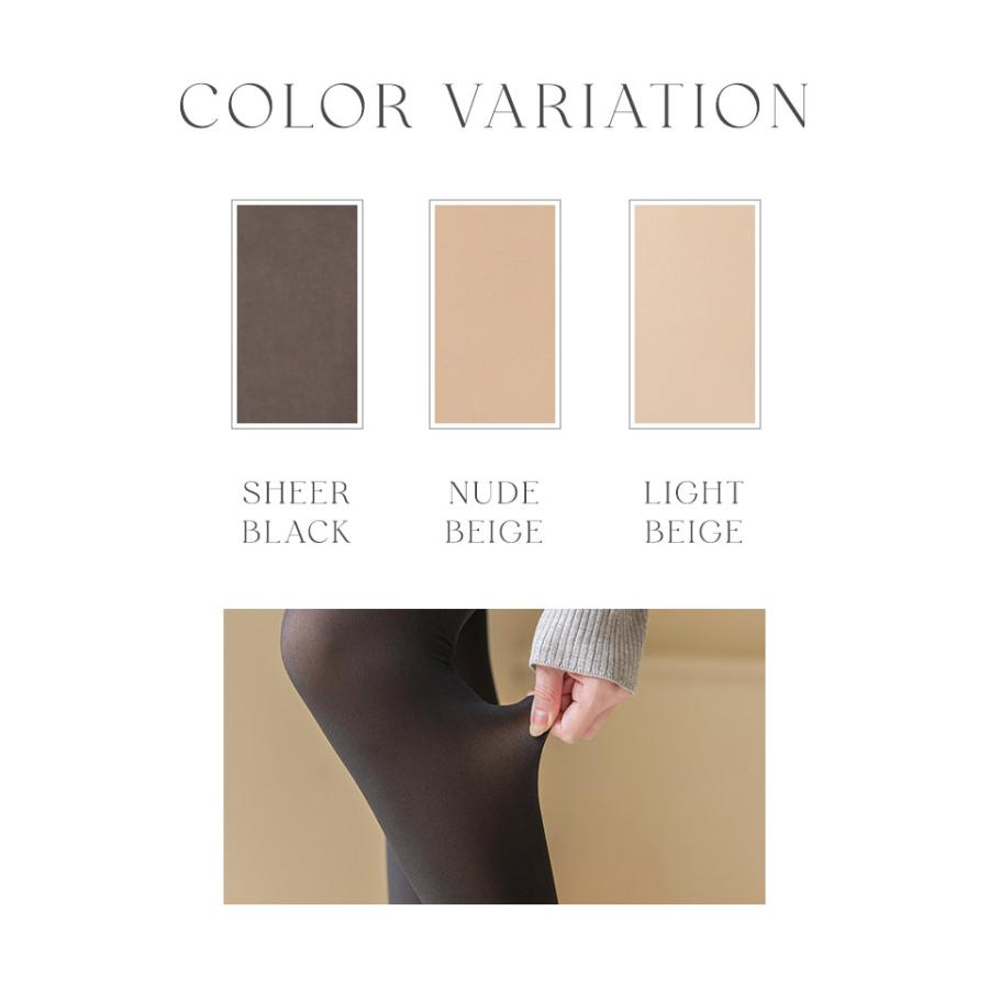 フェイクタイツ タイツ　透け感タイツ　フェイクストッキング　透けて見える　防寒 ツーハッチ | tu-hacci | 16