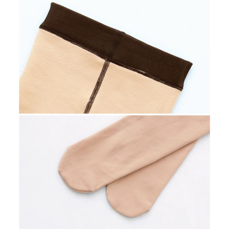 フェイクタイツ タイツ　透け感タイツ　フェイクストッキング　透けて見える　防寒 ツーハッチ | tu-hacci | 17