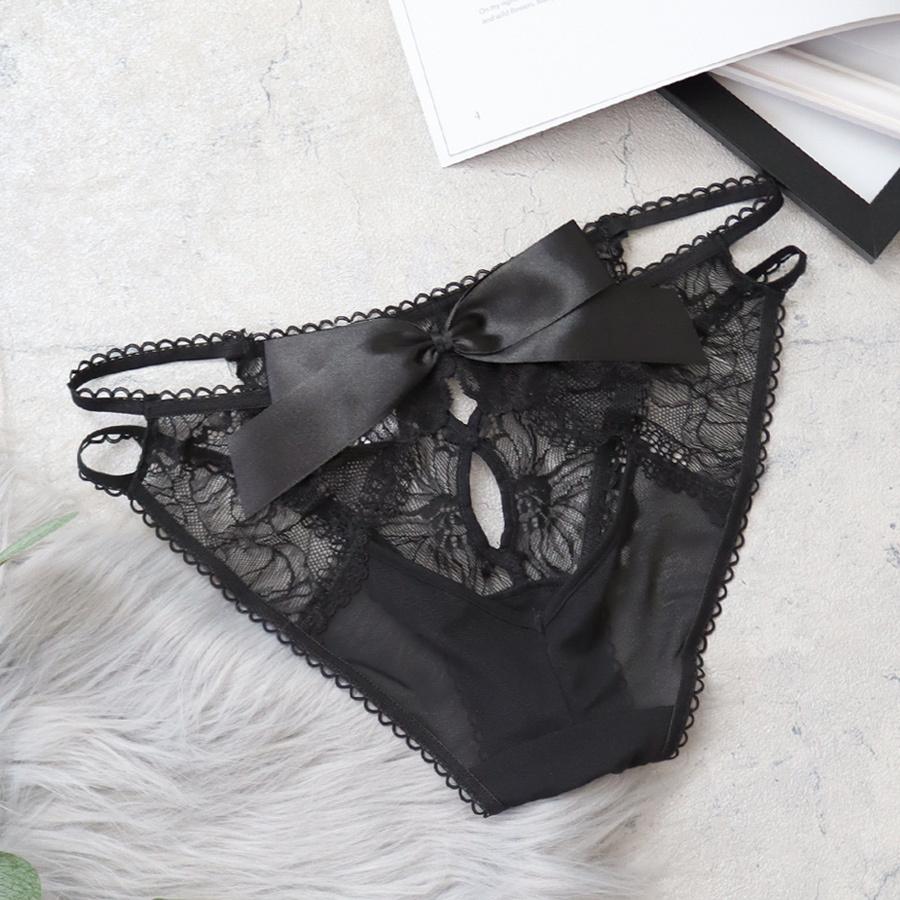 tu-hacci カンパニュールレースバックオープンショーツ ブラック