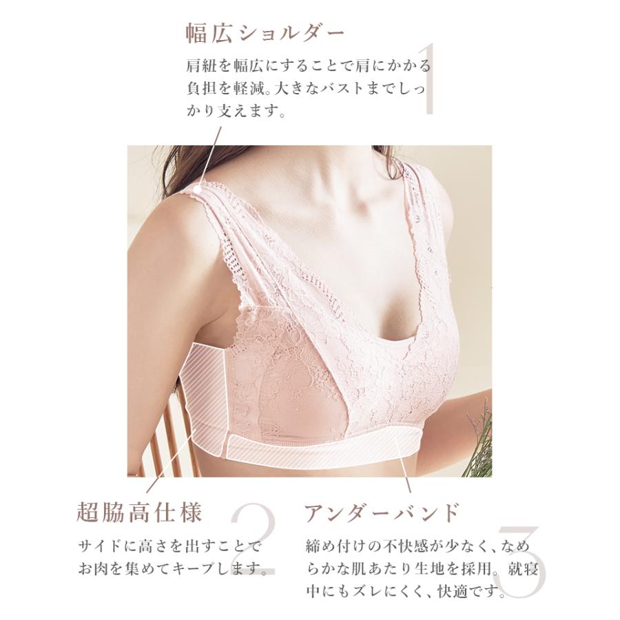 ナイトブラ 30代 40代 育乳 ランキング 大きいサイズ ノンワイヤーブラ 授乳ブラ 産前 産後 ブラジャー 重力に負けないナイトブラ ツーハッチ | tu-hacci | 20