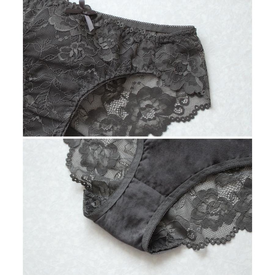 ブラジャー 下着レディース 上下 ノンワイヤーブラ 脇高 谷間 モーニングルーティンブラ ダスティフルールブラ&ショーツ 楽ちん リラックス ツーハッチ | tu-hacci | 33