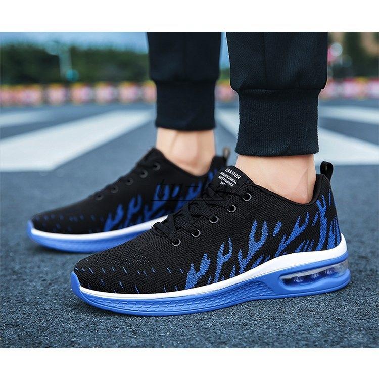 ランニングシューズ アッパーニット エアクッション メンズ レディース スニーカー 軽量 通気 スポーツシューズ ウォーキング シューズ 通販激安