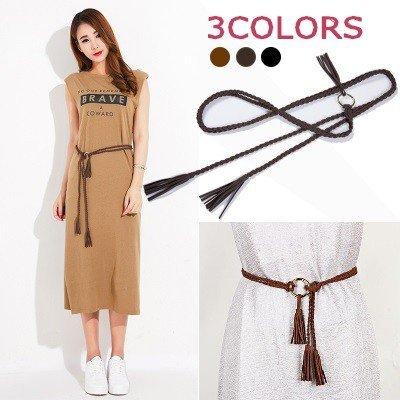ベルト レディース 紐ベルト おしゃれ リング 細い ワンピース 編み ロープベルト 飾り 装飾 レディースベルト ポイント消化 Jtuffbd Tu Ka 通販 Yahoo ショッピング