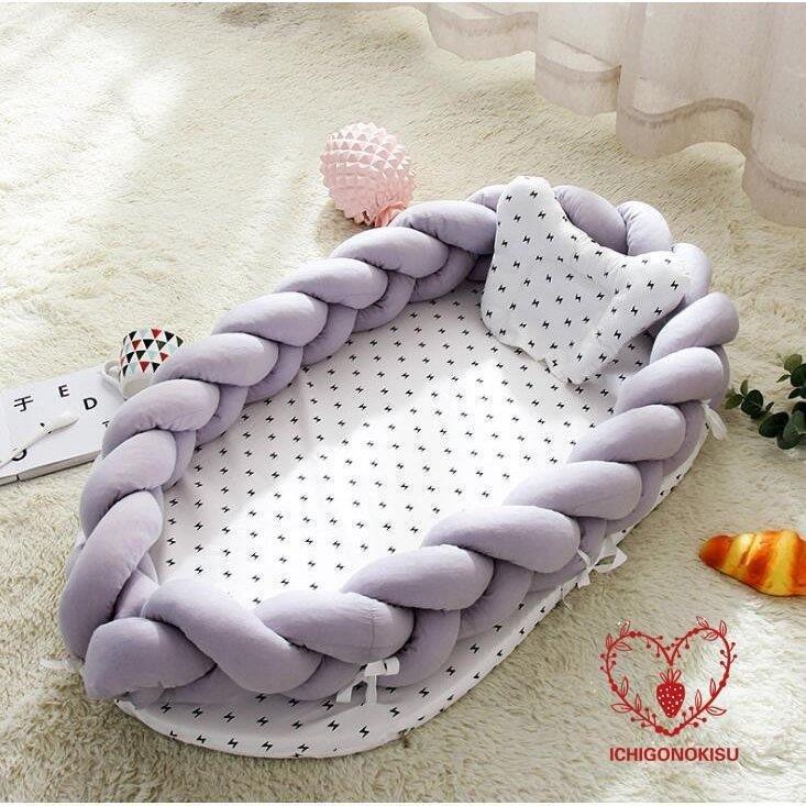 ベビーベッド ベビークッション 出産祝い ベビー 新生児 赤ちゃん 転落防止 洗える 取り外し ベビー用寝具 ベッド 最大59 オフ 安心快適 インベッド