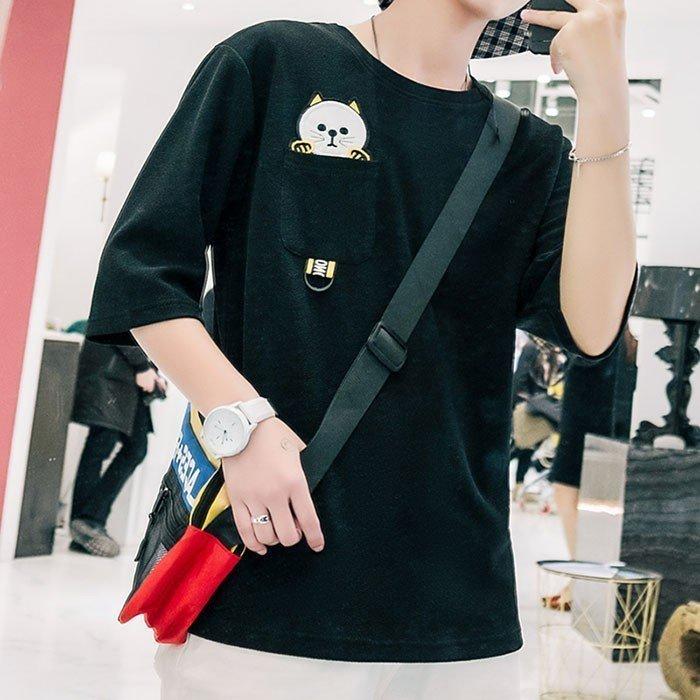 通販激安 Tシャツ カットソー Tシャツ メンズ 半袖 トップス カットソー 夏 Tシャツ メンズ 半袖 トップス 無地 カットソー Tシャツ 五分丈 カジュアル おしゃれ シンプル 大きいサイズ 22夏新作 Www Threeriversofs Com