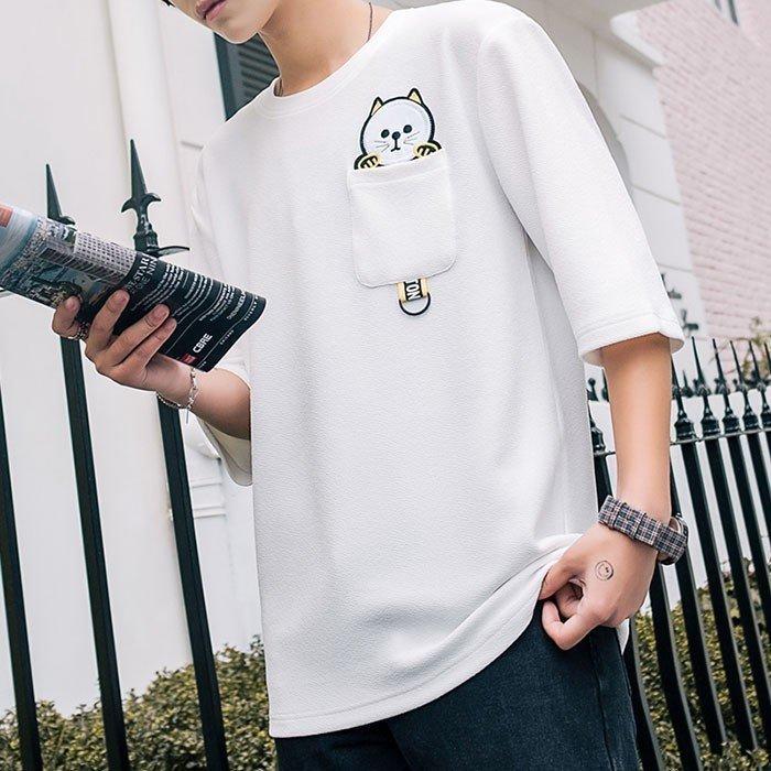 通販激安 Tシャツ カットソー Tシャツ メンズ 半袖 トップス カットソー 夏 Tシャツ メンズ 半袖 トップス 無地 カットソー Tシャツ 五分丈 カジュアル おしゃれ シンプル 大きいサイズ 22夏新作 Www Threeriversofs Com