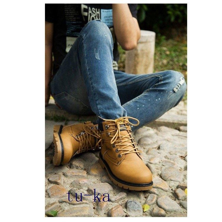 手数料安い ブーツ ブーツ メンズ メンズ 紳士靴 16秋冬 ブーツメンズショートブーツpu革靴ワークブーツカジュアルシューズ紳士靴靴秋冬秋冬 Www Threeriversofs Com