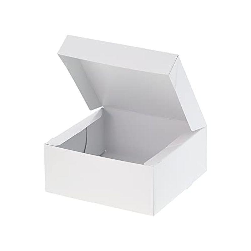 ケース販売ケーキ箱 PC-カラー65 4号 ホワイト 004260103 1ケース(10枚入×20袋 合計200枚)