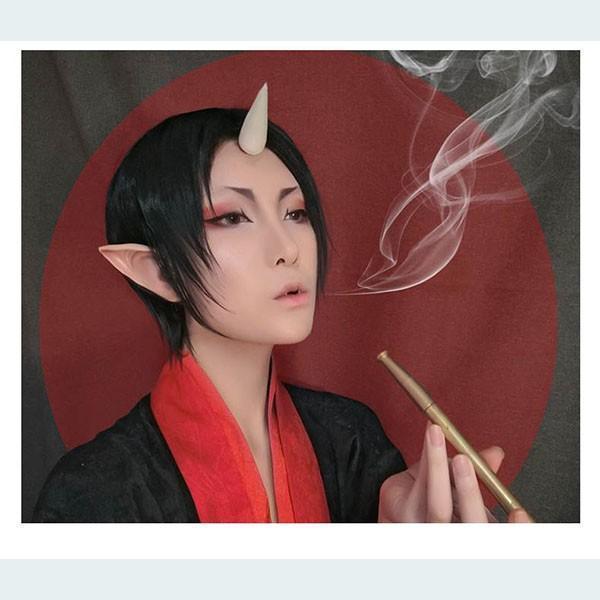 コスプレ衣装 フルセット 鬼灯 鬼灯の冷徹 ウィッグ 道具 鬼角 コスプレ衣装 フルセット 鬼灯 鬼灯の冷徹 ウィッグ 道具 鬼角