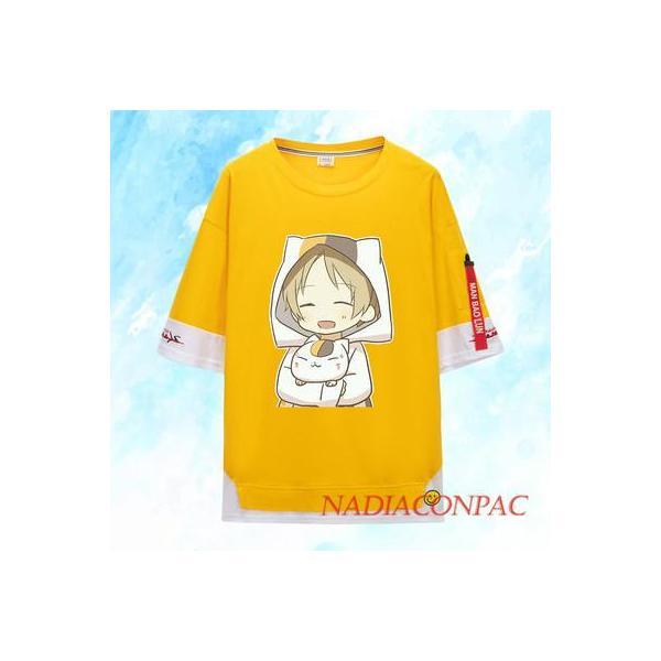 夏目友人帳　ニャンコ先生 柔らかい　Tシャツ 半袖　トップス T-shirt 大人気 キャラクターグッズ　アニメ 痛服 可愛い｜tubamenami-store｜12