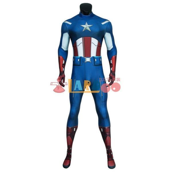 アベンジャーズ キャプテン アメリカ ジャンプスーツ The Avengers Captain America Jumpsuit Bodysuit コスプレ衣装 cosplay コスチューム｜tubamenami-store｜02