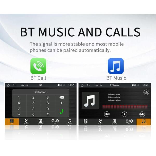 カーナビ ディスプレイオーディオ カーオーディオ iPhone ポータブル ディスプレイ Bluetooth AUX android youtube 対応 ミラーリング｜tubamenami-store｜13