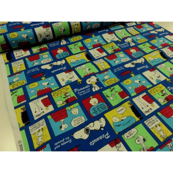 スヌーピー カラーコミック ブルー オックス生地 キャラクター 生地 布地 ぬの 手芸 入園 布と手芸 つばめや 通販 Yahoo ショッピング