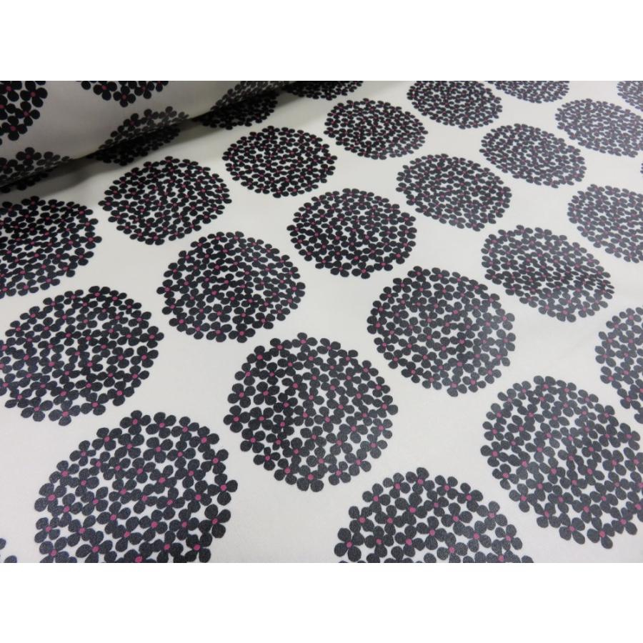 ラミネート生地 サークルフラワー オフ ブラック 安い おしゃれ 布地 かわいい 生地 入園 ビニール コーティング Lup5553 K 布と手芸 つばめや 通販 Yahoo ショッピング