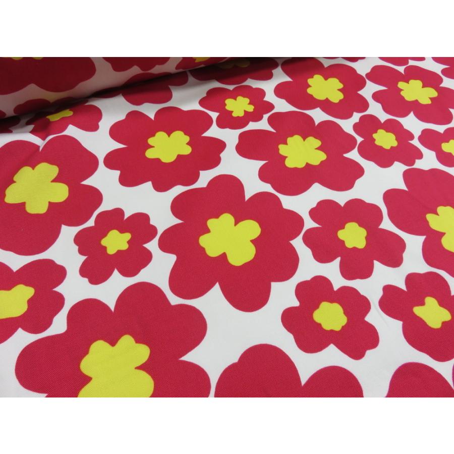 1ｍ単位 アウトレット40 北欧風花柄 レッド赤花 オックス生地 布地 割引 激安 安い メーカー処分品 Ys2350 2a 布と手芸 つばめや 通販 Yahoo ショッピング