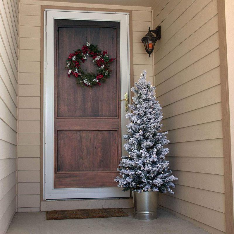 Home Heritage 4.5フィート 玄関口 ポリ塩化ビニル ライト付き 人工クリスマスツリー スタンド付き - 7