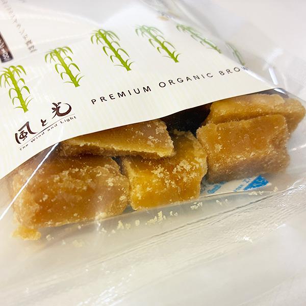 風と光 喜界島 国産 有機黒糖 100g かち割り 有機サトウキビ100% 送料