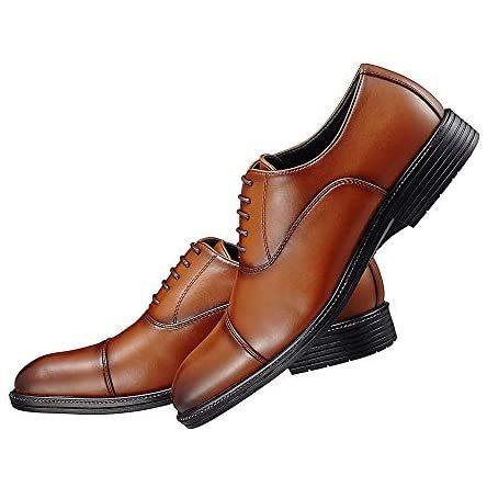 ライムガーデン 走れる ビジネスシューズ デポー メンズ 内羽根 ストレートチップ cm ブラウン 3E 25.0 紳士靴 革靴 発売モデル