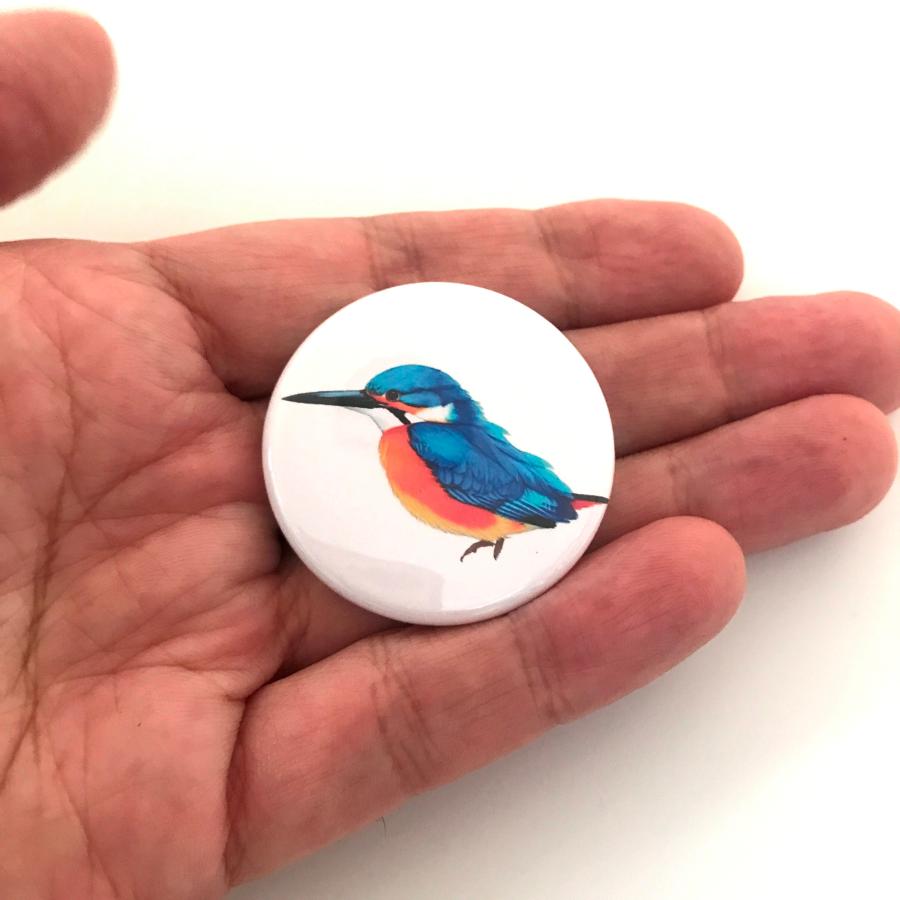 カワセミ　缶バッジ　３個　セット　２　翡翠　野鳥　グッズ　Kingfisher　バードウォッチング｜tuge9999-happy｜02