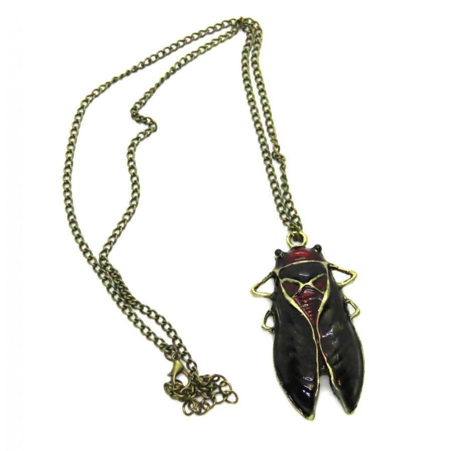 蝉 ペンダント セミ グッズ 幸運 開運 リアル 昆虫 パンク Punk ネックレス 84 Tuge9999happy 通販 Yahoo ショッピング