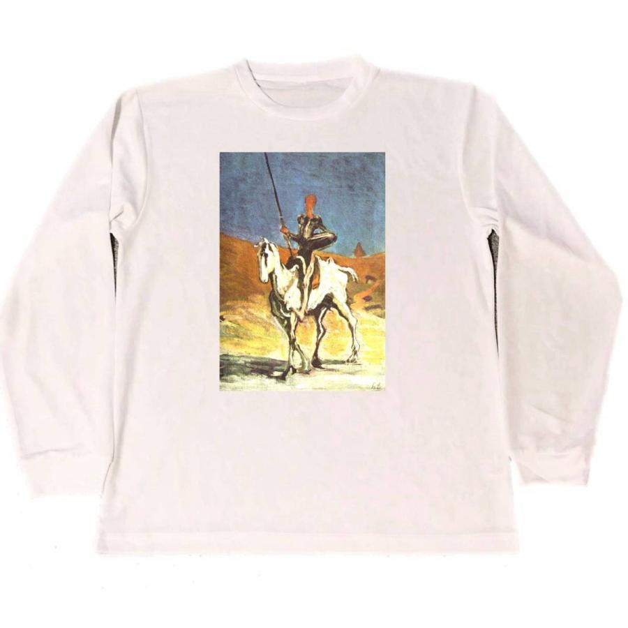 オノレ・ドーミエ　ドライ　Tシャツ　名画　絵画　Daumier　ドーミエ　アート　ドン・キホーテ　ロング　ロンT　長袖｜tuge9999-happy