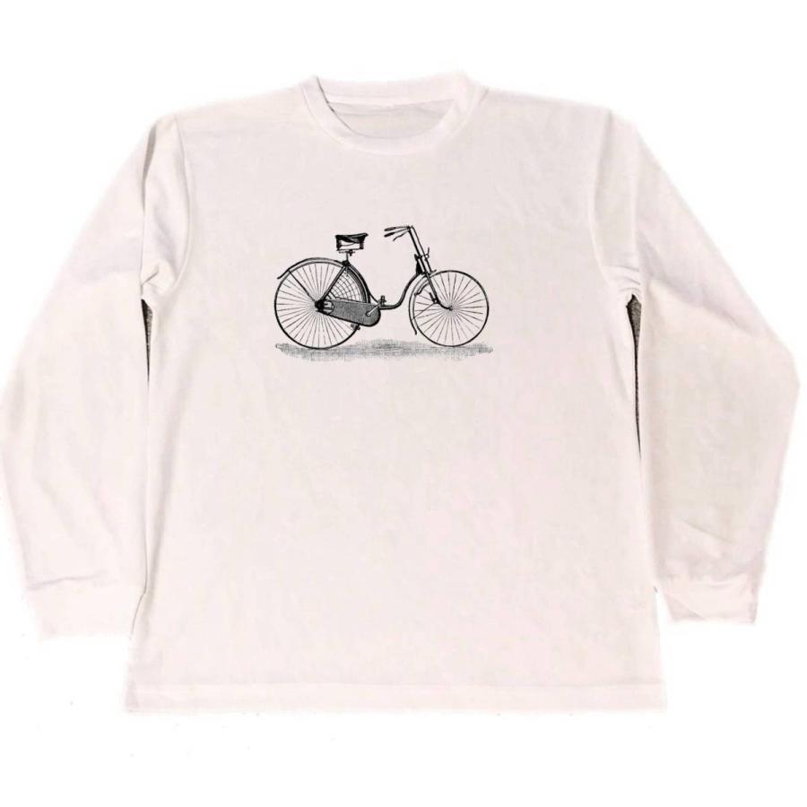 自転車 ドライ Tシャツ ツーリング サイクリング イラスト ロング Tシャツ ロンt 白 Tuge1136 Tuge9999happy 通販 Yahoo ショッピング