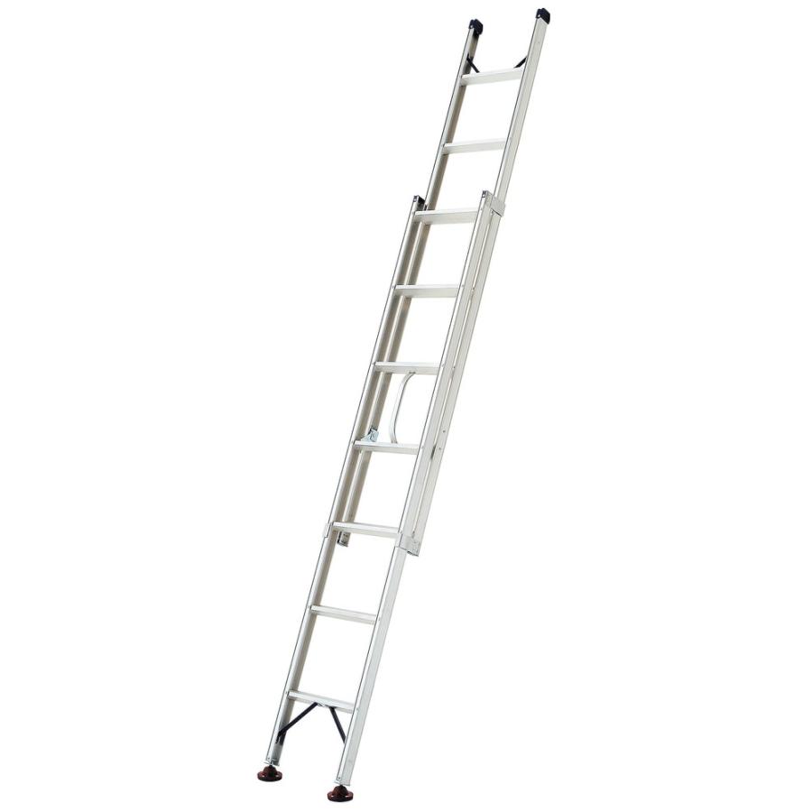 ☆☆☆▲ ピカ　プッシュアップ式　2連はしご　2SWA-D40C　全長4.06m　縮長2.48m　プッシュアップ式　※配送無料は法人限定、個人は別途送料￥5000