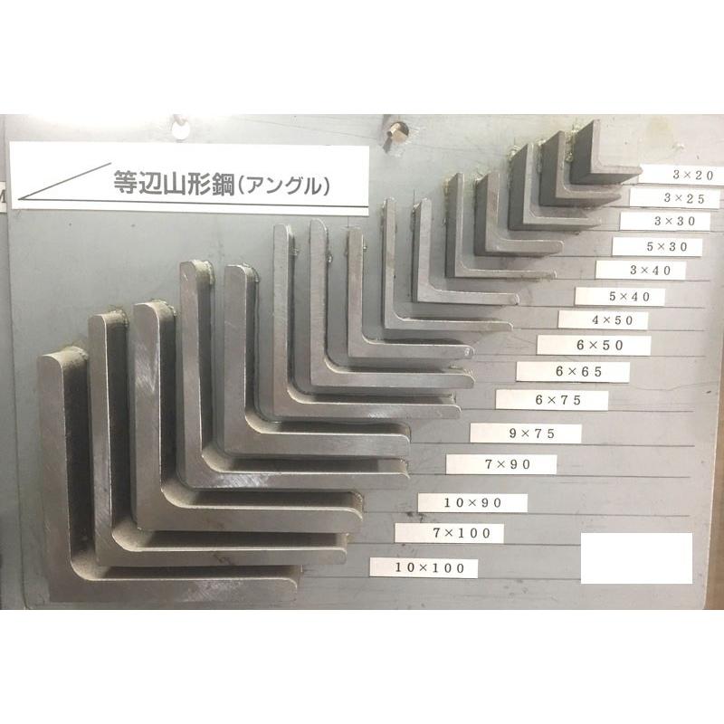 鉄 等辺アングル L4×50×50×1m 材質SS400（普通の鉄材） 約3.06kg 