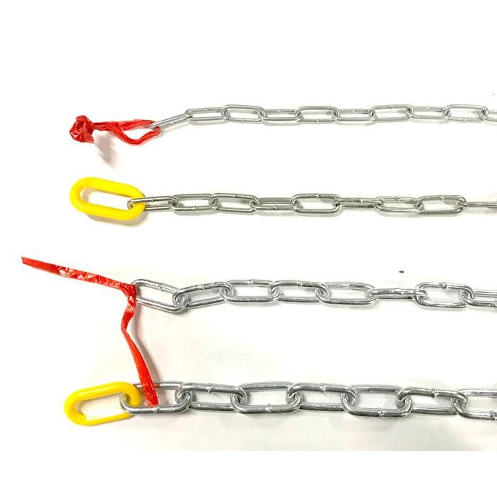 メッキ リンクチェーン 呼径9ミリ コンドーテック製 雑用チェーン 1m