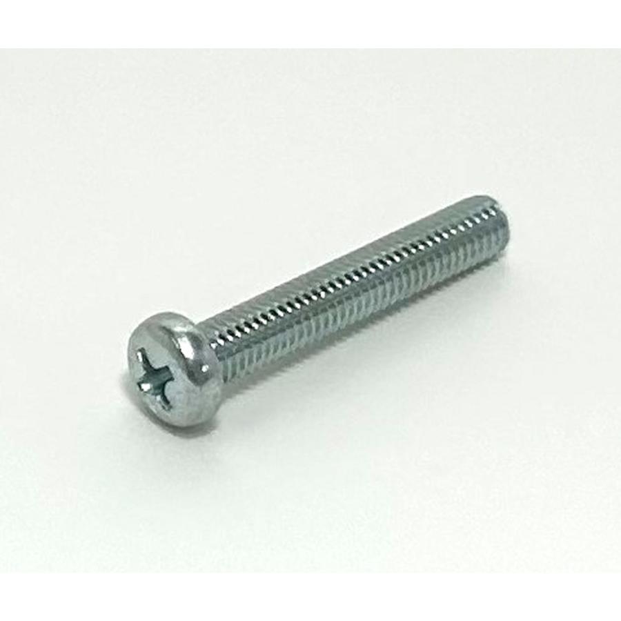 現場屋さん ナベ頭小ねじ （鉄／ユニクローム）全ねじ M6×75ミリ