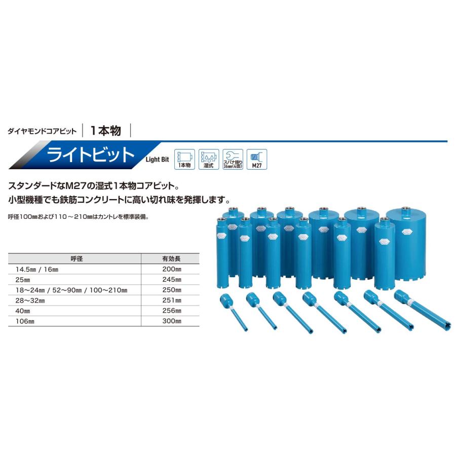 ◇シブヤ ライトビット 140mm ビット取付ネジ M27 ※代引き不可 : 現場 