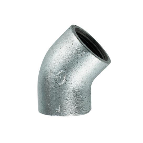 現場屋さん 白ガス管用継手 45度エルボ Φ32A(1