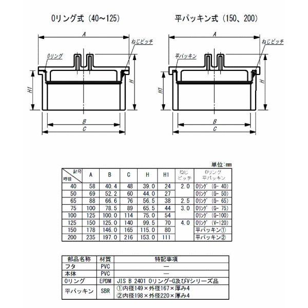 まま様　完成確認ページ 現場屋さん 排水用 塩ビ DV継手 掃除口（ツマミ式） 100 : 現場屋