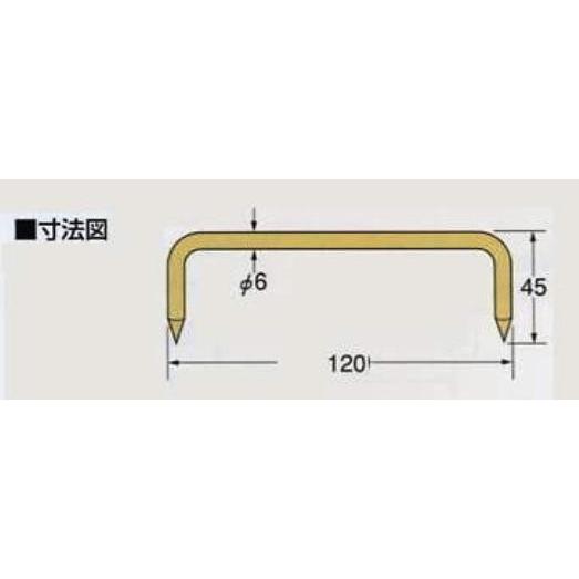 Z金物 Zマーク かすがい C6×120 : 現場屋さんヤフー店 - 通販