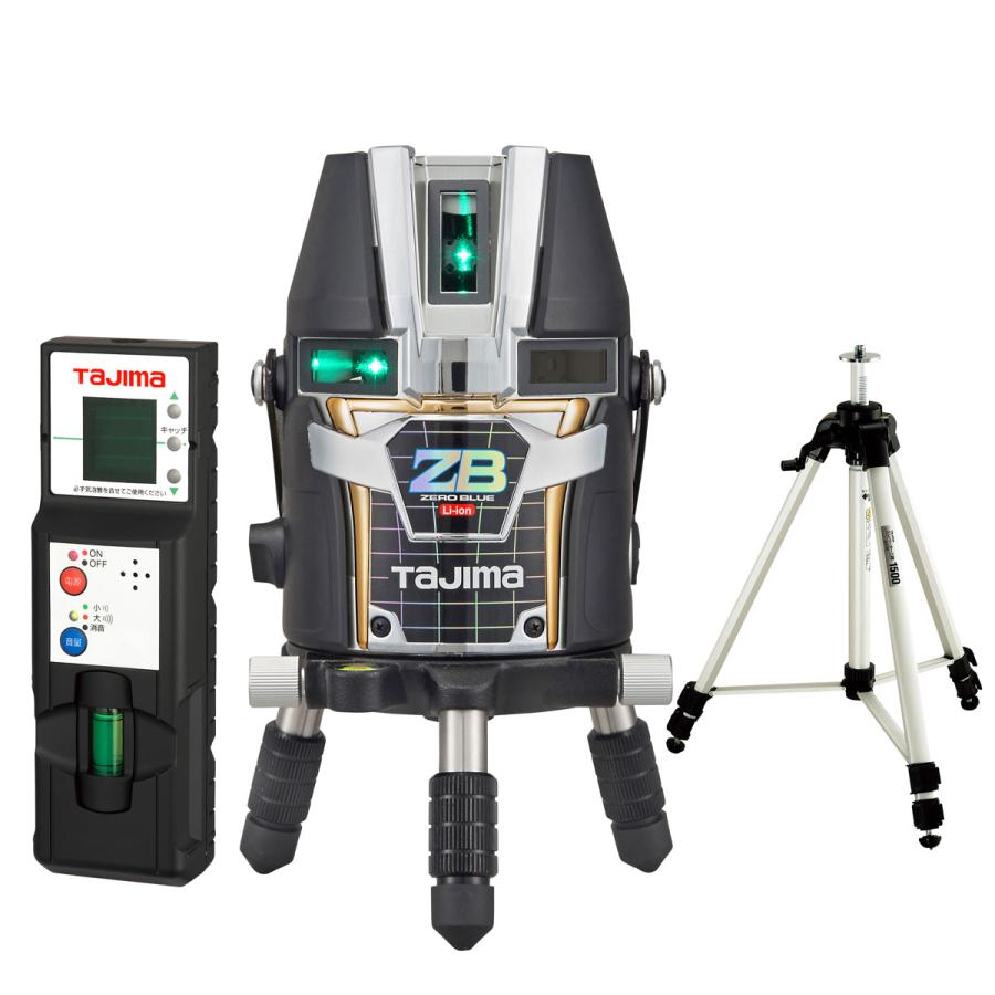 ☆☆TAJIMA タジマ レーザー墨出し器 ZEROB-KJY 三脚・受光器・ケース付き 工具 T)タジマ レーザー墨出し器 ZERO BLUE ジンバルKJYセット 3WAY電源