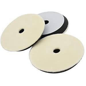 有名なブランド 洗車 ワックス磨き ワックスがけ 研磨作業 送料無料 3枚入り ポリッシャーパフ 磨き作業