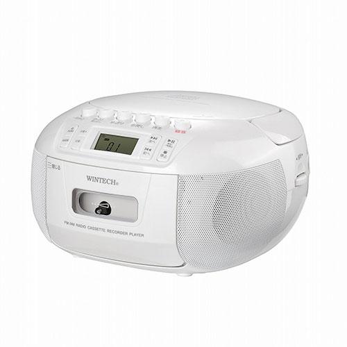 WINTECH CDラジカセ ホワイト CDR-YS1_3