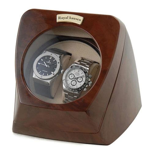  hausen 2本巻 時計　ワインディングマシーン Royal hausen ロイヤルハウゼン ワインダー ワインディングマシーン 2
