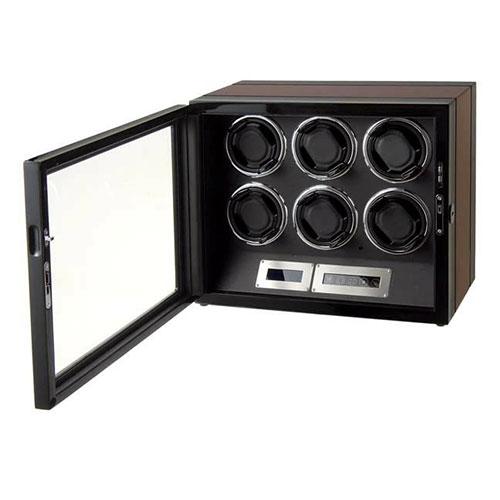 Royal hausen ロイヤルハウゼン ワインディングマシーン ワインダー 6本巻き上げ 液晶パネル リモコン付 GC03-L21EBの画像
