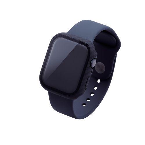 エレコム Apple Watch Series 9 45mm用フルカバーケース プレミアムガラス ゴリラ0.21mm AW-23AFCGOC｜tuhan-direct｜02